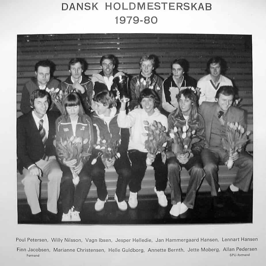 HBC vinder DM for hold i 1979-80. Bagerst tv. Poul Petersen.
