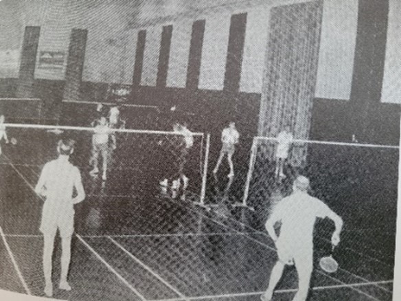 Den gamle turbinehal i Herning, EL-hallen med 4 baner, dannede rammen om starten på Herning Badminton Klub.