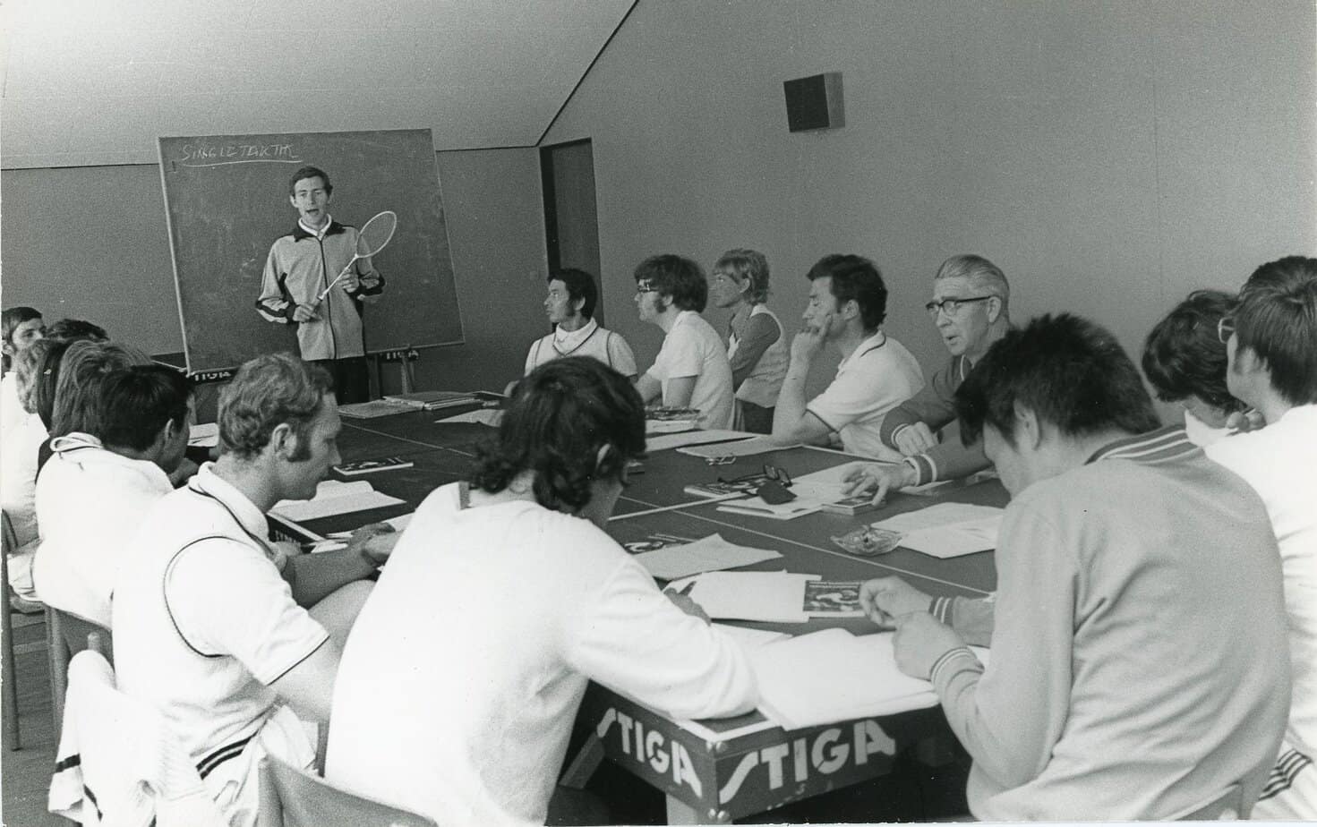 Singletaktik med Torsten Berg på det første trænerkursus i Qaqortoq. Privatfoto.