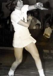 Monika Cassens fra Aktivist Tröbitz var DDR's bedste damesingle og kunne i 60'erne og start 70'erne måle sig med de bedste danske og svenske spillere.