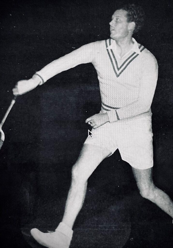 Preben Dabelsteen i aktion. Foto: Badminton Danmark.